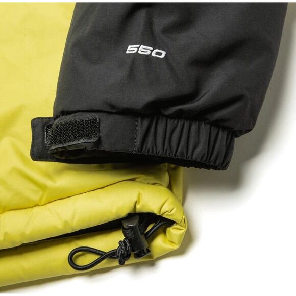 The North Face HMLYN 550 Down Parka Jacket Yellow Black Men Size XXL 2XL NWT TNF - Picture 8 of 9